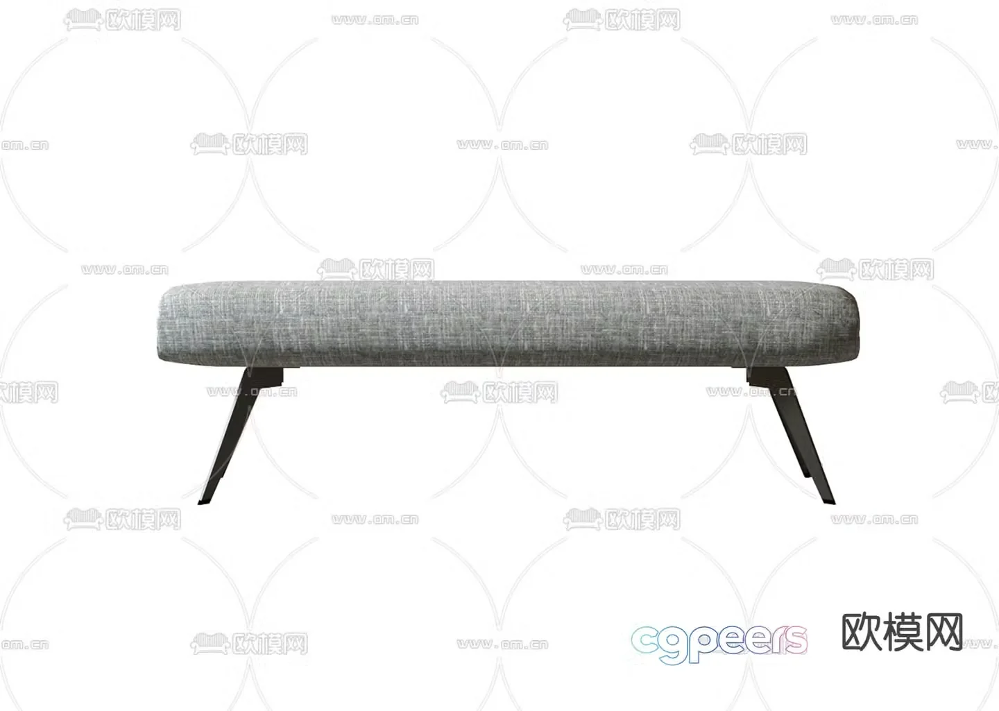 Modern bedside stool 3d model