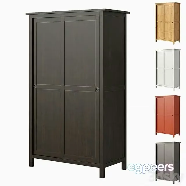 3ds Max Free – IKEA HEMNES Wardrobe with 2 sliding doors