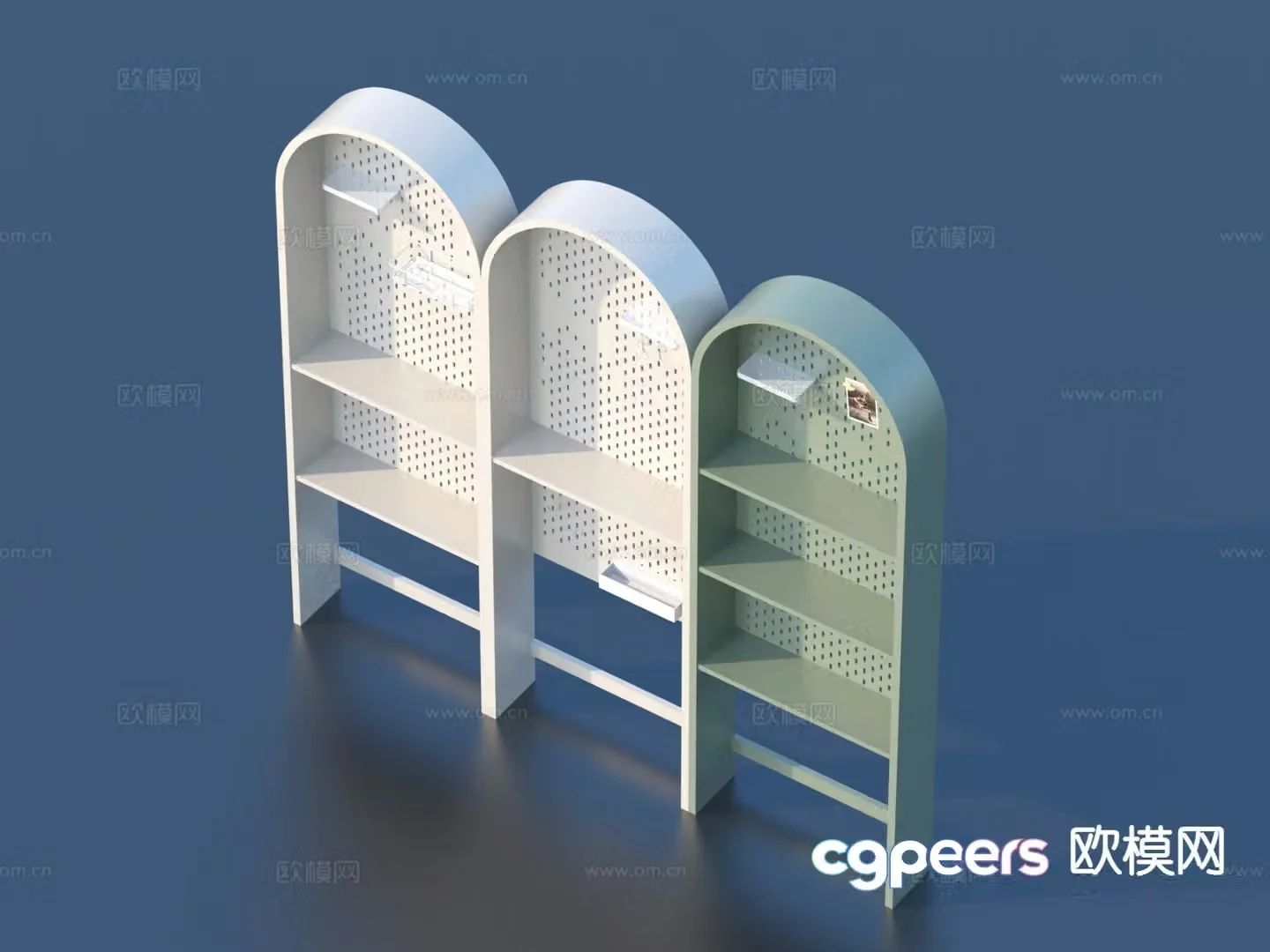 Modern bookcase children’s bookcase 3d model