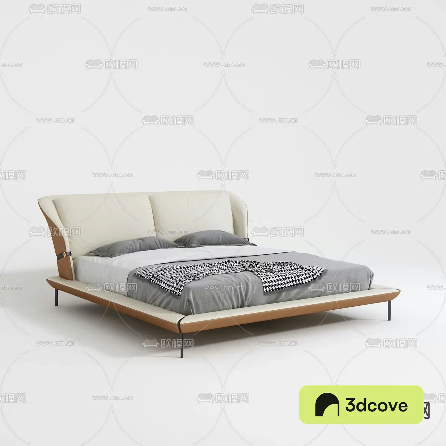 Modern double bed