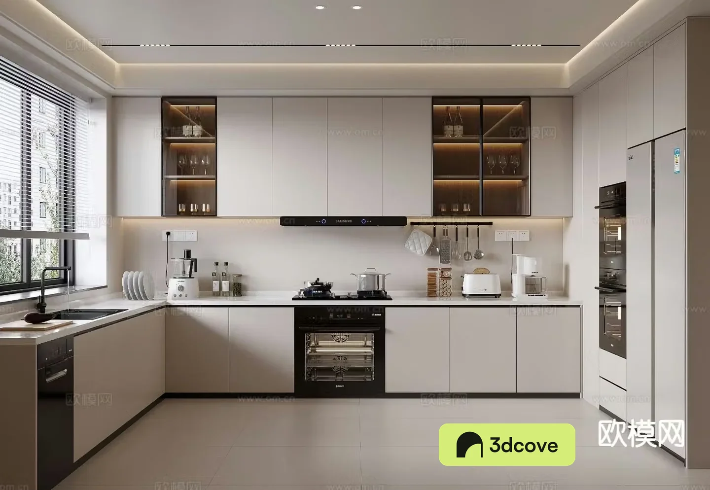 modern kitchen cabinet