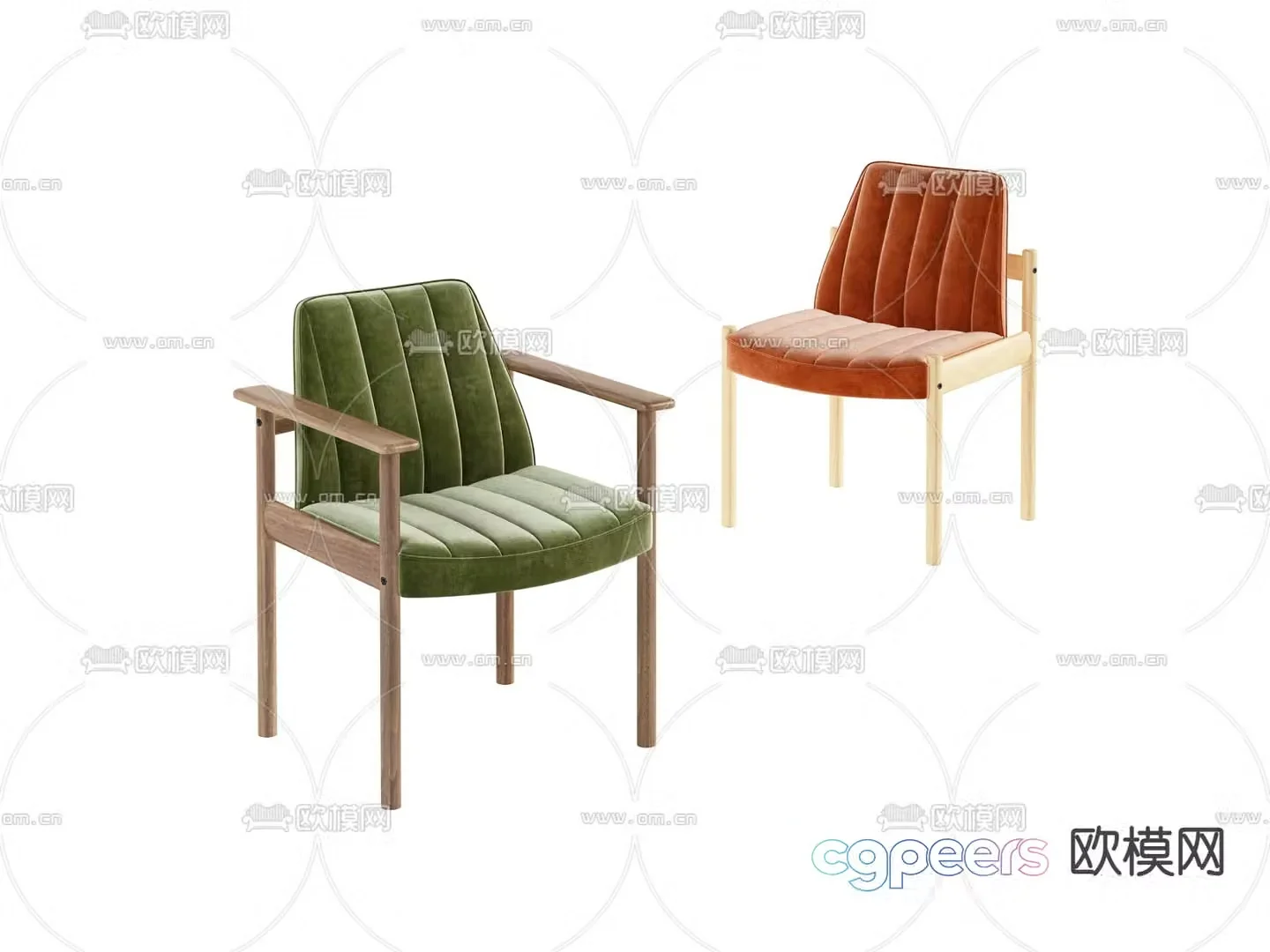 Modern chair Dining chair 3d model