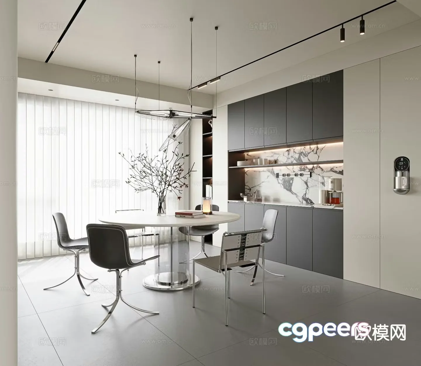 Modern restaurant 3d model