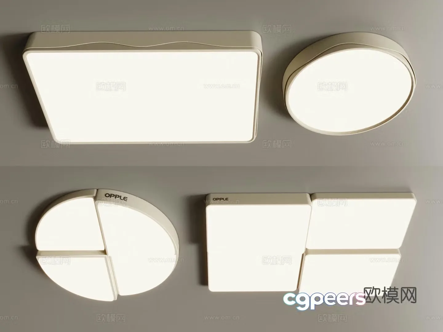 Modern ceiling light 3d model