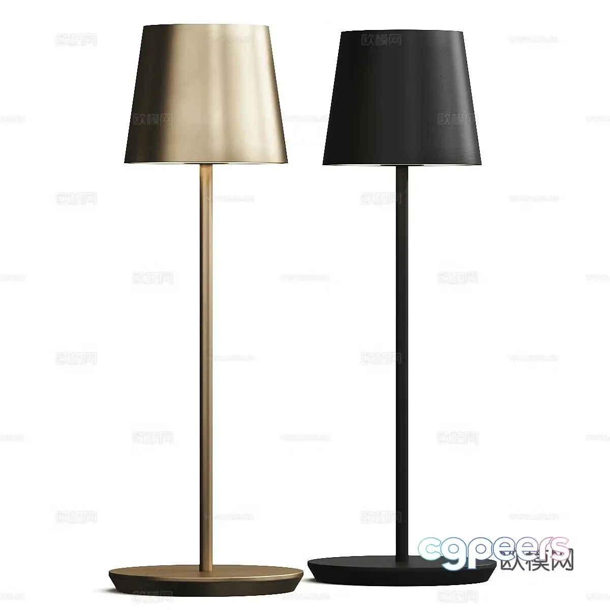 Minimalist floor lamp 3d model