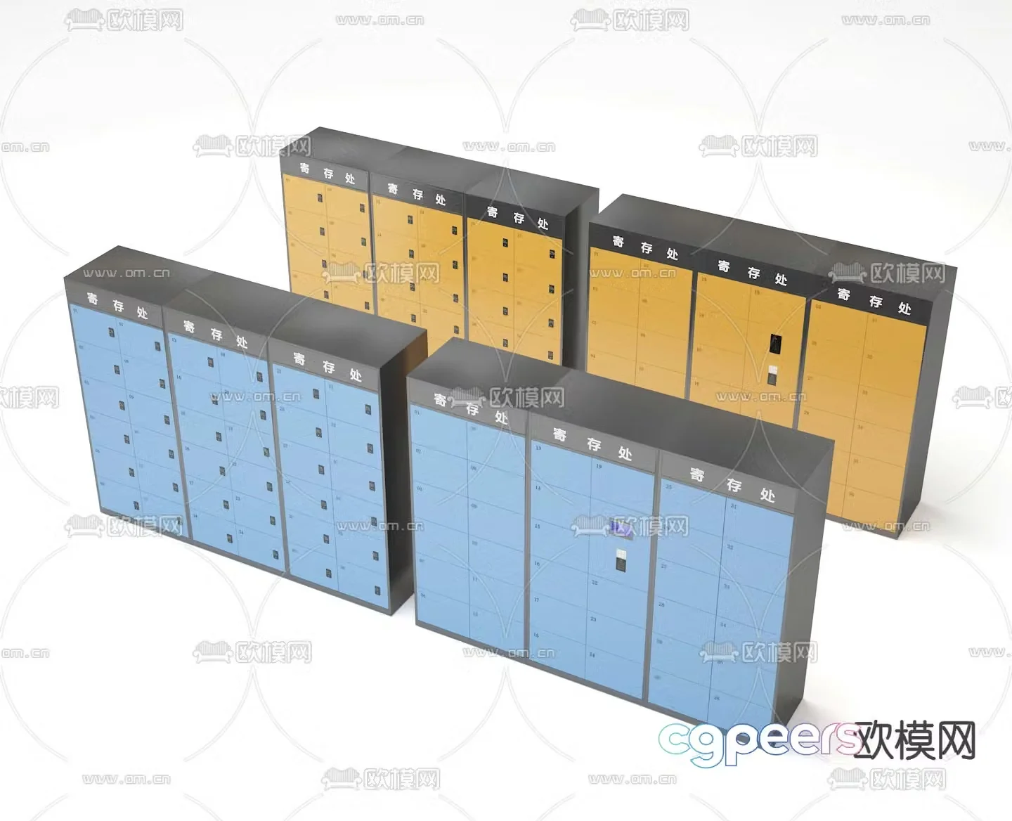 locker locker locker 3d model