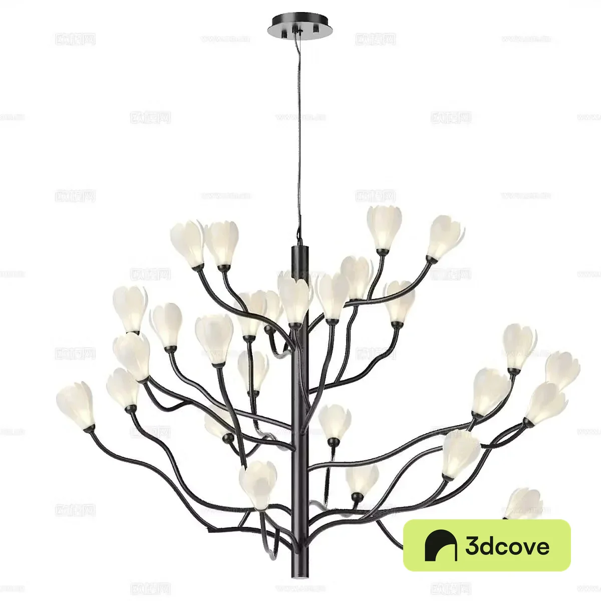 French chandelier petal chandelier
