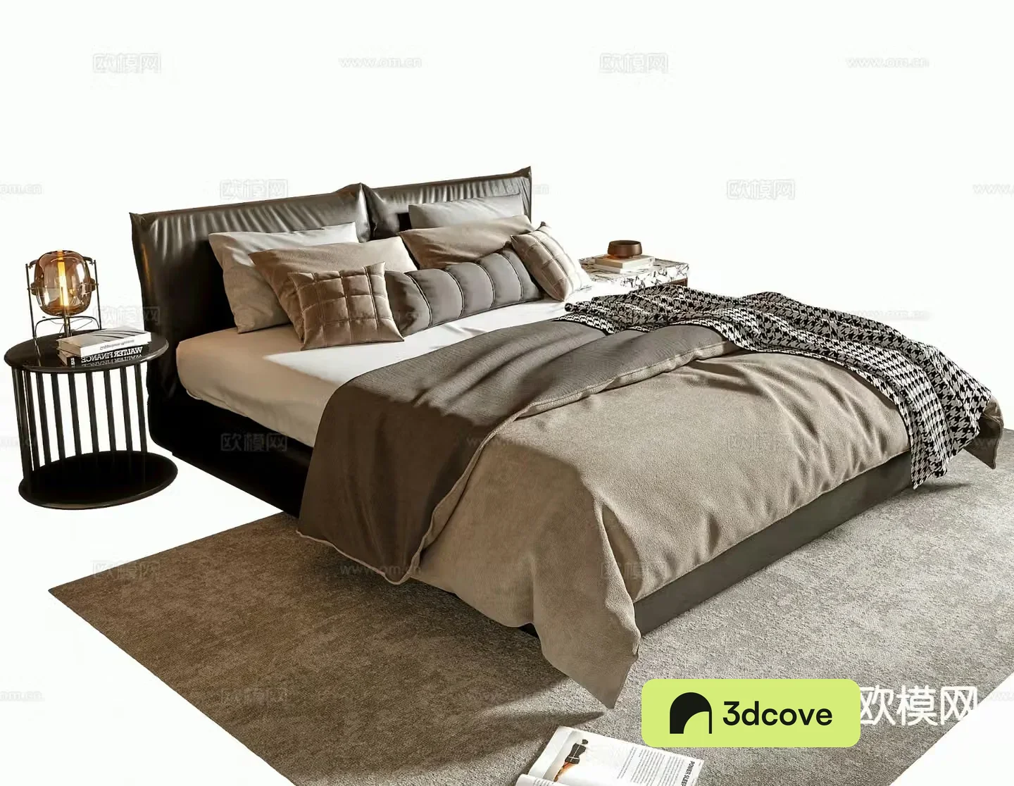 Modern double bed