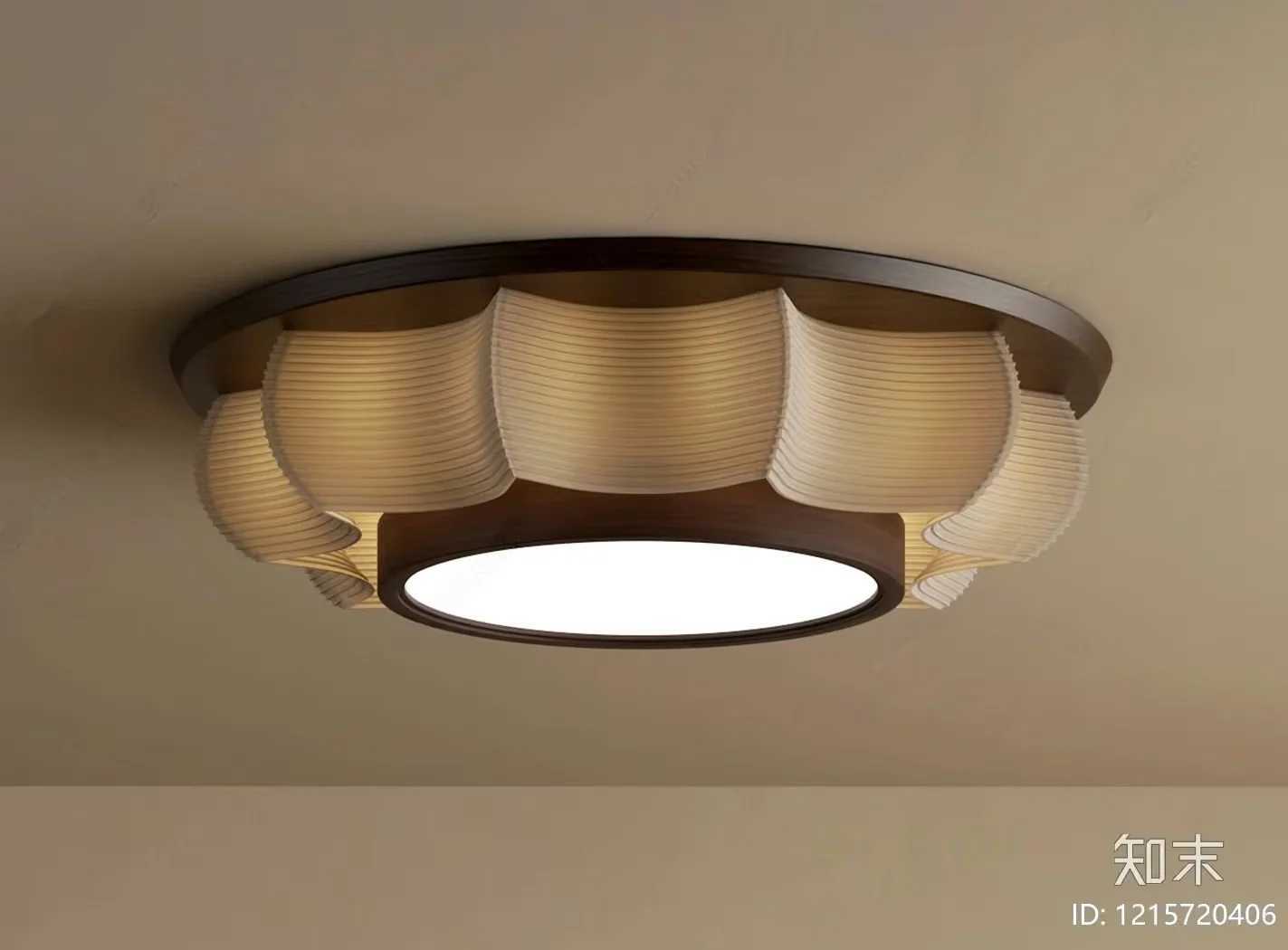 Gold Light Fixture 3D Model – 14558 – VRAY Render