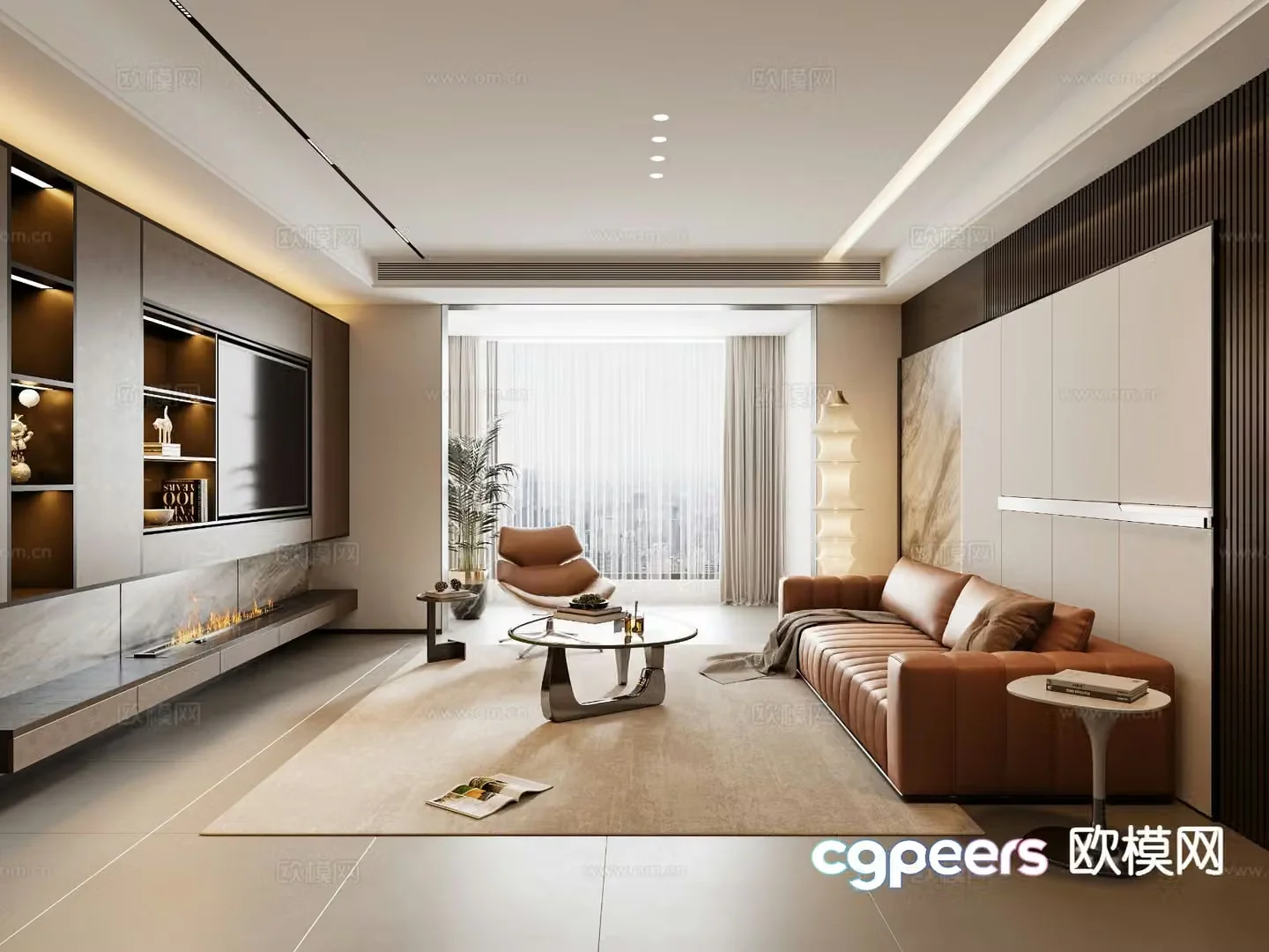 Italian living room 3d model