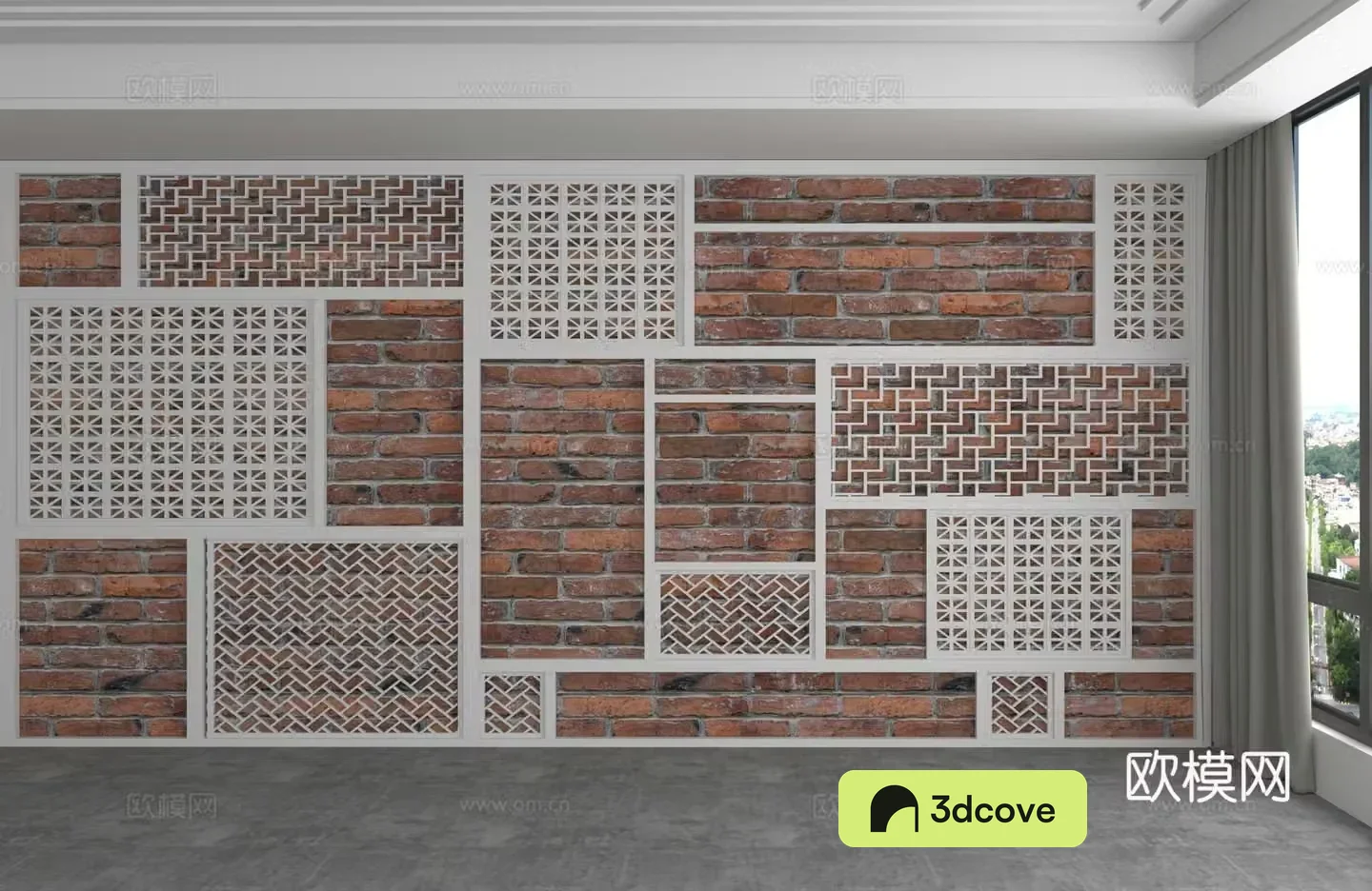 Modern background wall