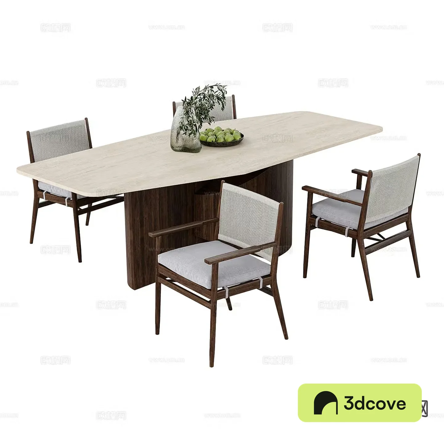 Medieval style dining table and chairs