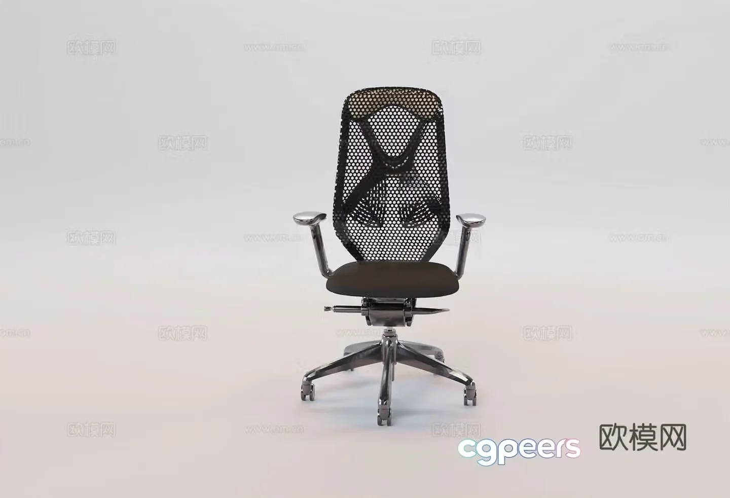 Modern black e-sports chair office chair ergonomic chair 3d model