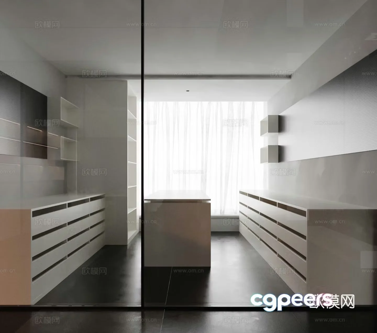 Modern cloakroom 3d model