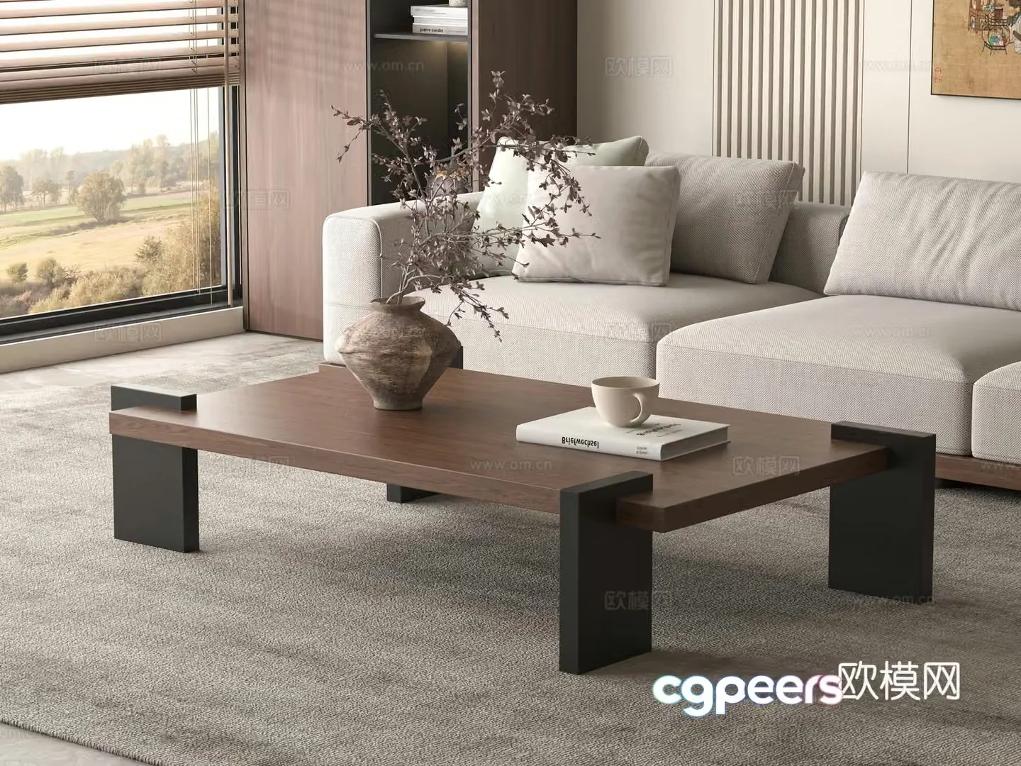 Medieval style coffee table 3D model
