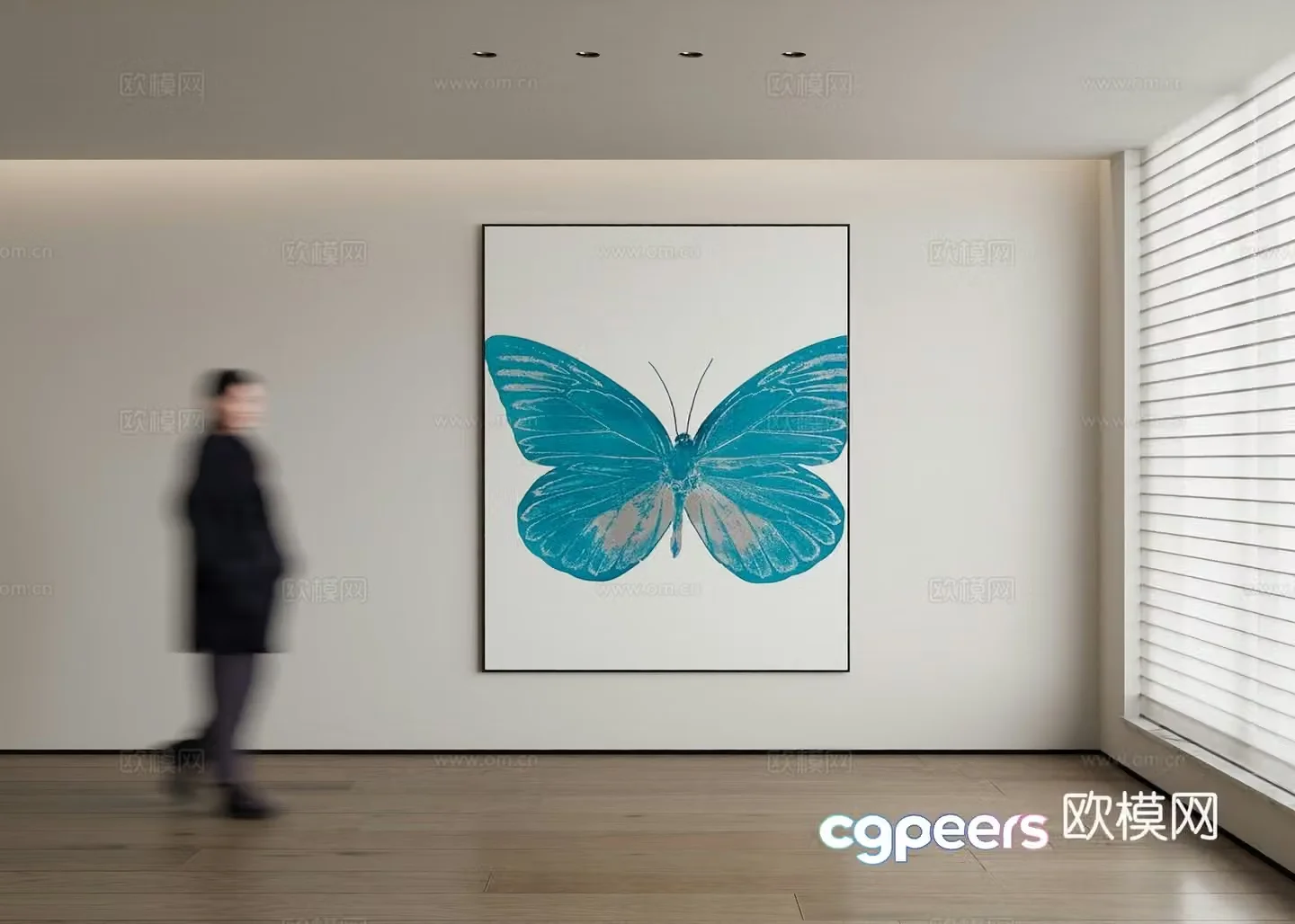 Modern decorative painting 3d model
