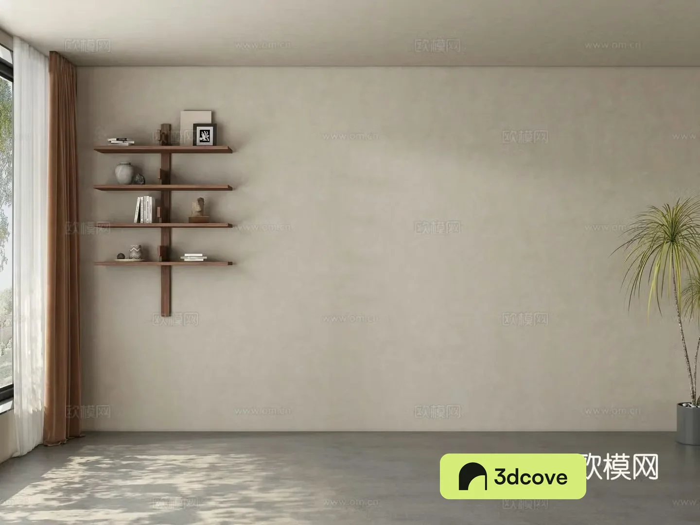 Modern restaurant tea room background wall