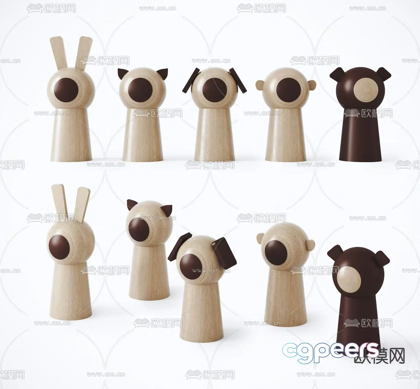 Modern children’s building block toys 3d model