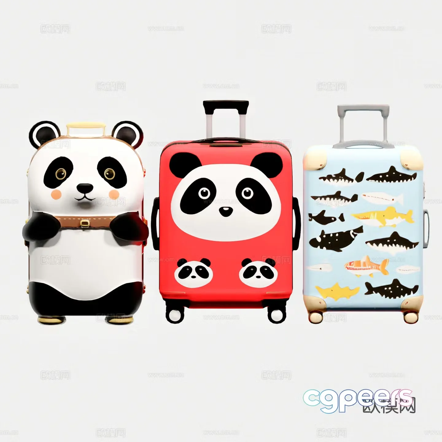 Children’s suitcase suitcase trolley case 3D model