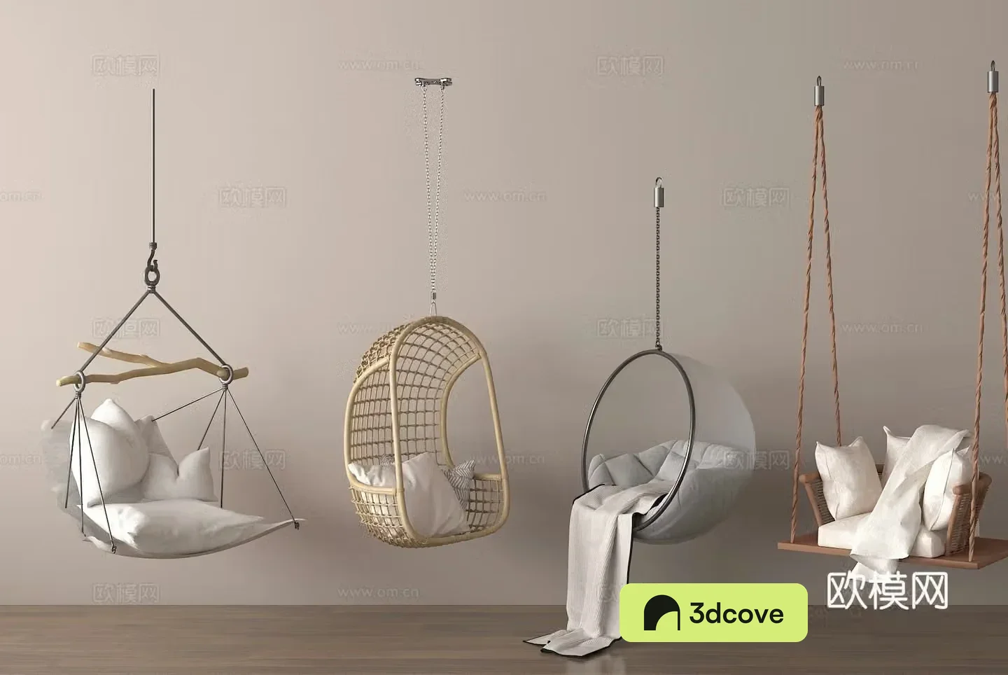 Wabi-sabi hanging chair swing chair egg chair