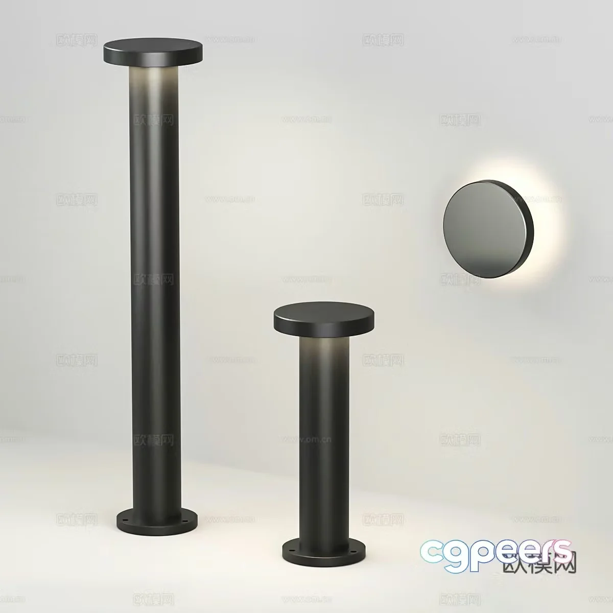 Minimalist floor lamp Light luxury floor lamp Garden lamp Outdoor floor lamp Outdoor lighting lamp Outdoor 3D model