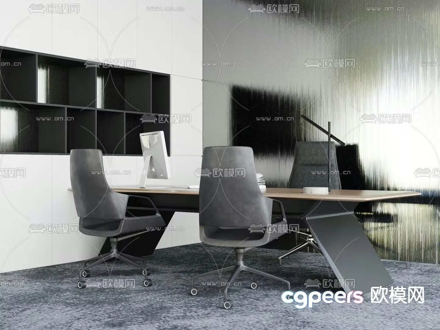 Executive desk executive desk 3d model