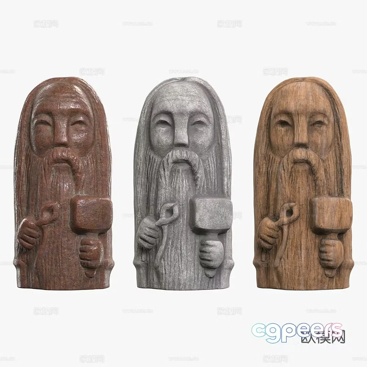 American Svarogue statue 3d model