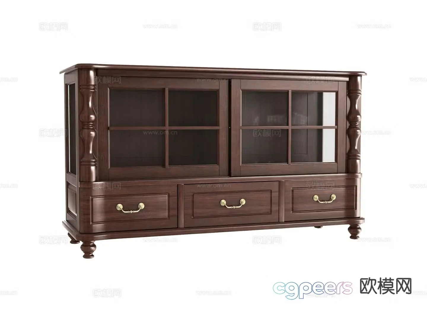 American sideboard 3d model
