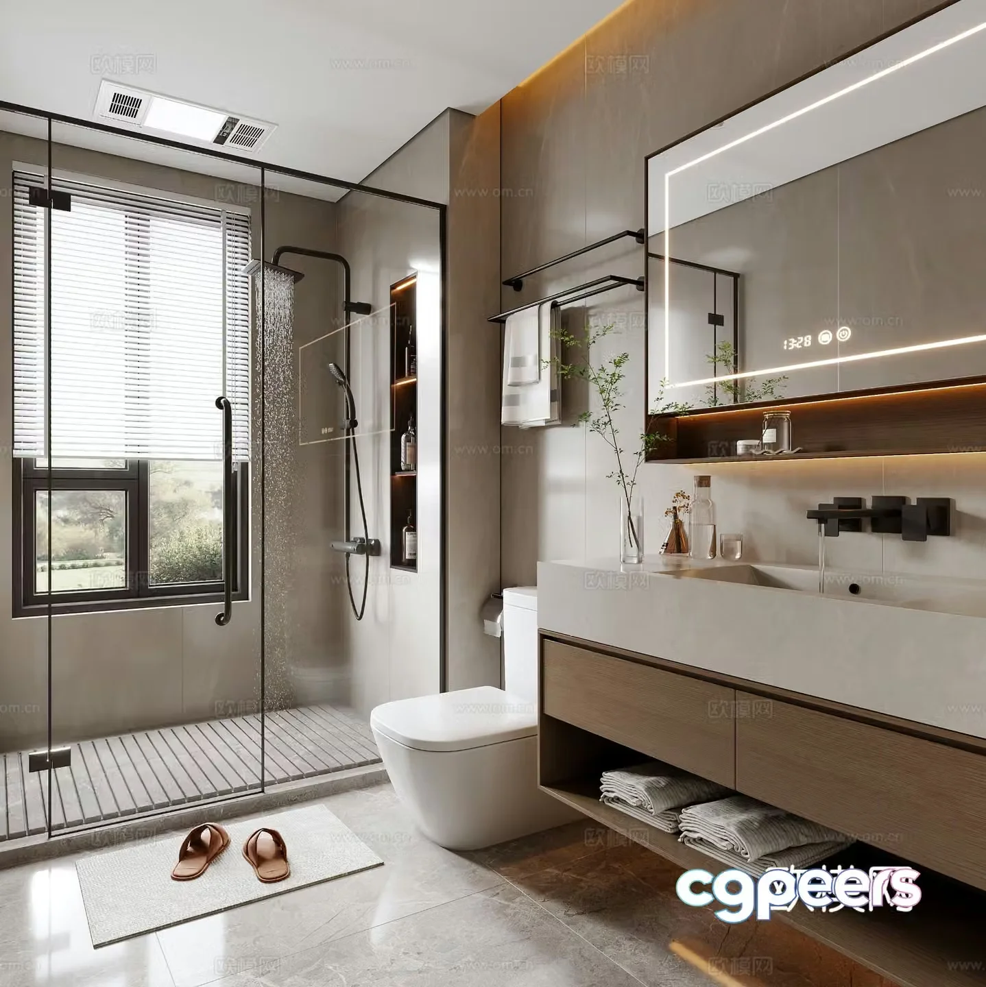 Italian bathroom bathroom 3d model