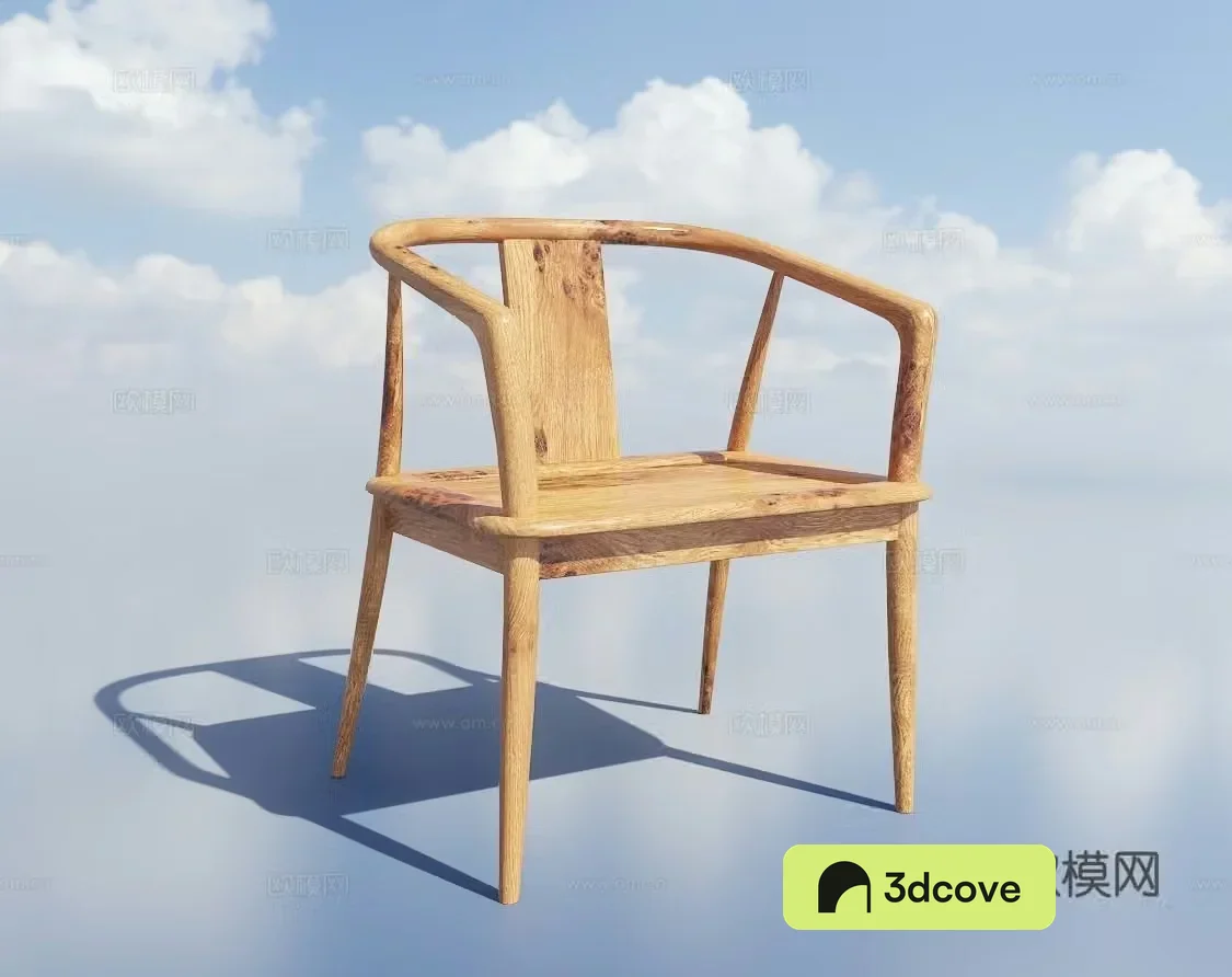 New Chinese style chair dining chair solid wood chair
