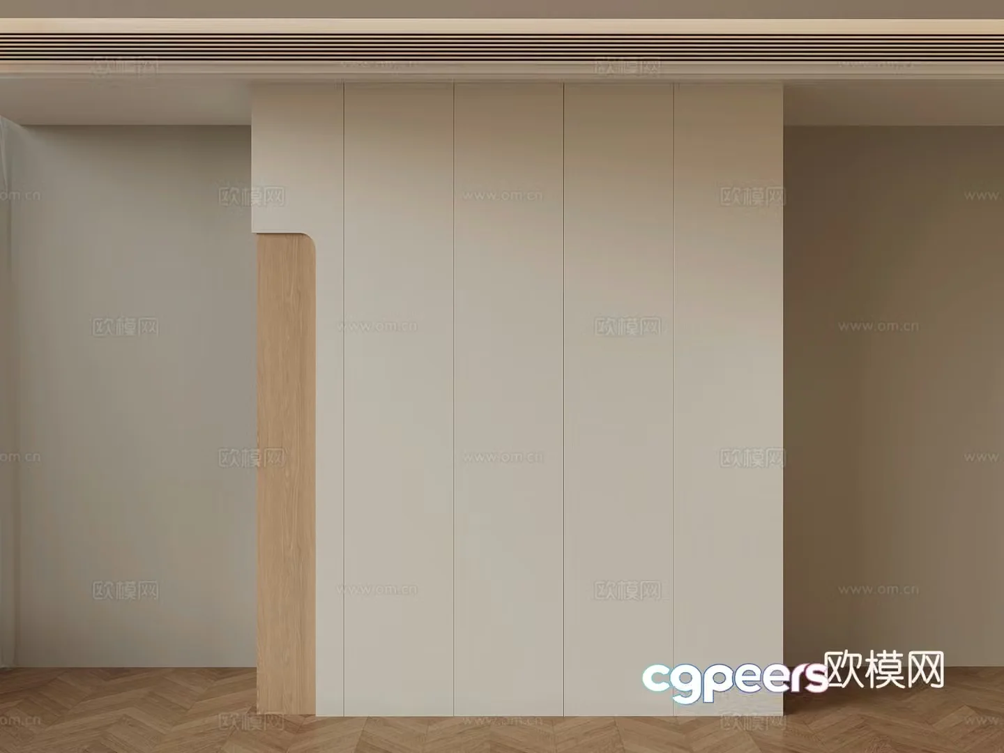 Modern wardrobe 3d model