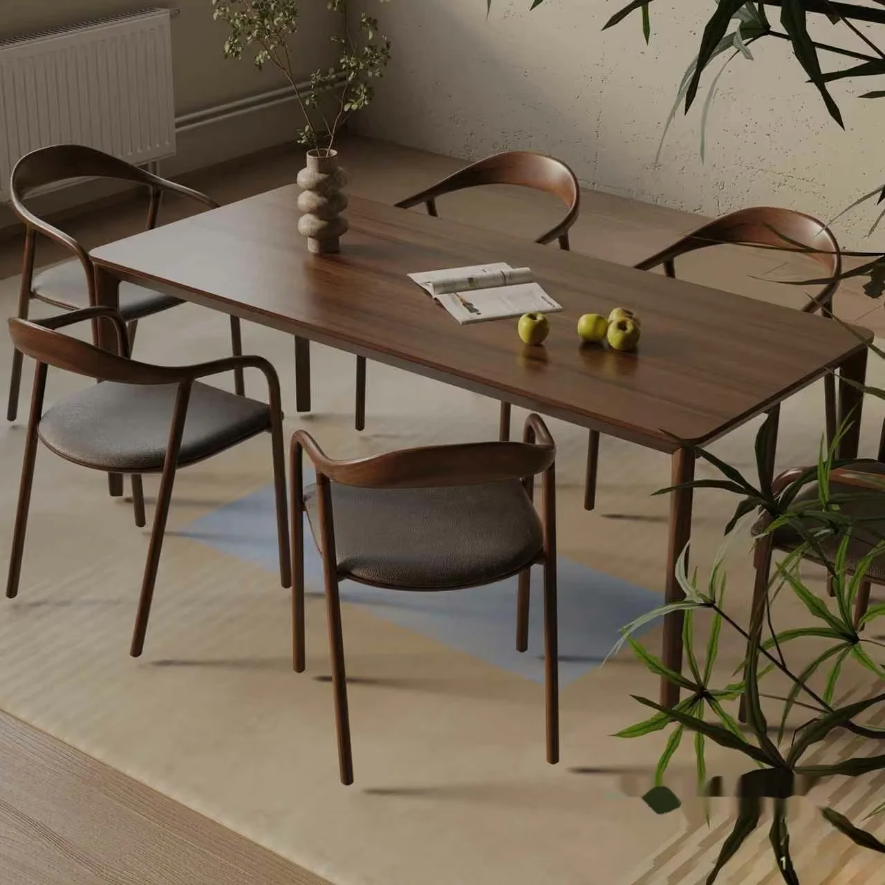 Modern Dining Table 3D Model – 1054 – VRAY Render