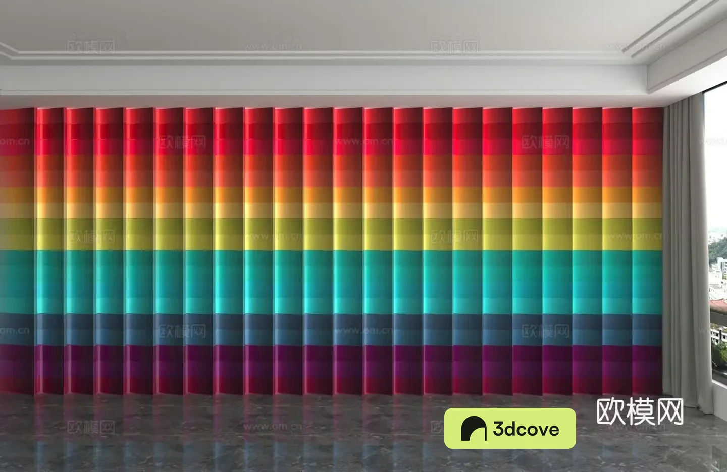 Modern background wall