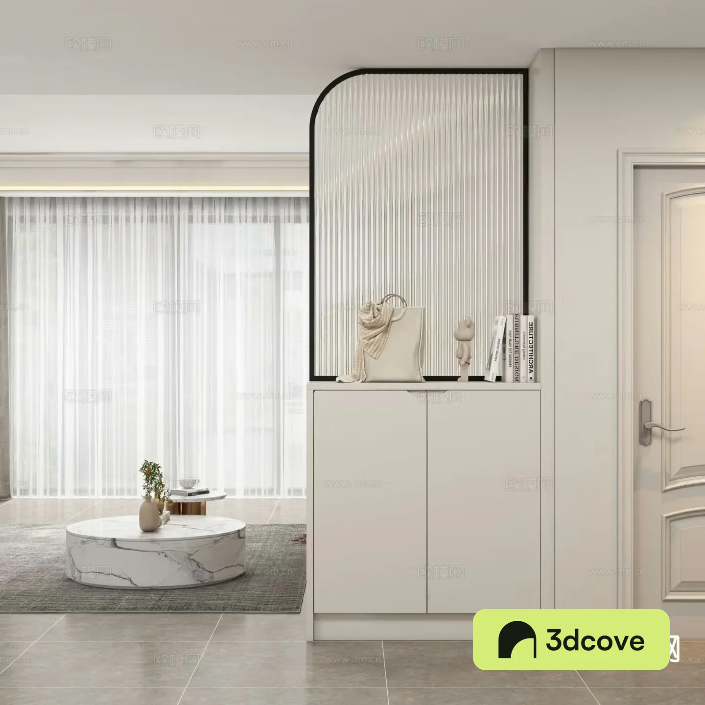 Modern entrance cabinet partition cabinet