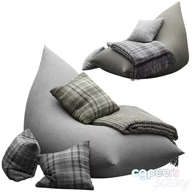 3ds Max Free – bean bag chair by etsy