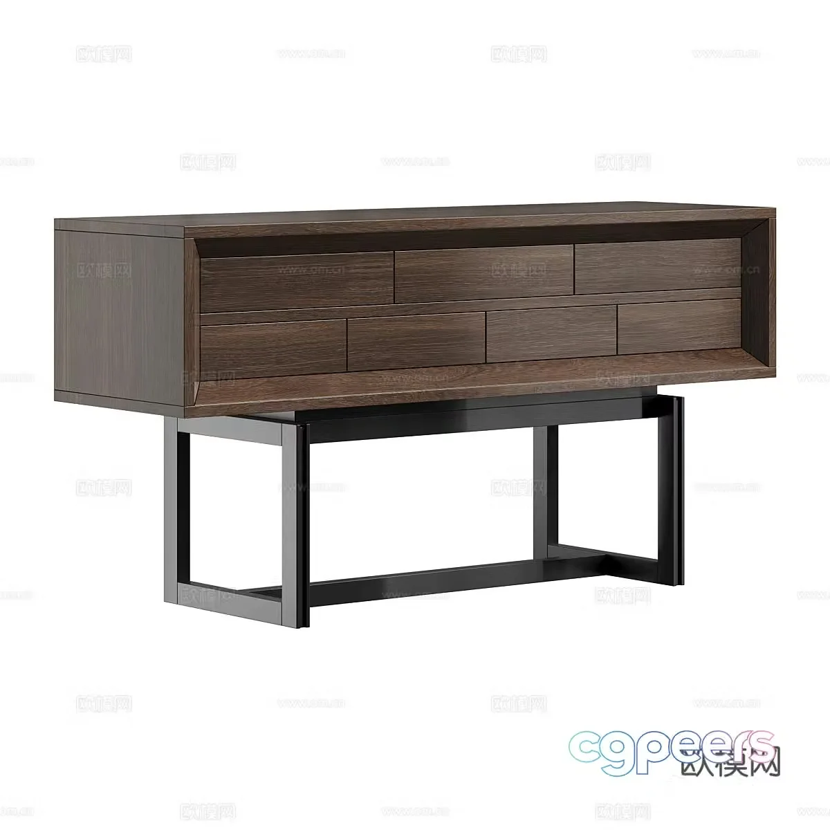 Modern bedside table 3d model