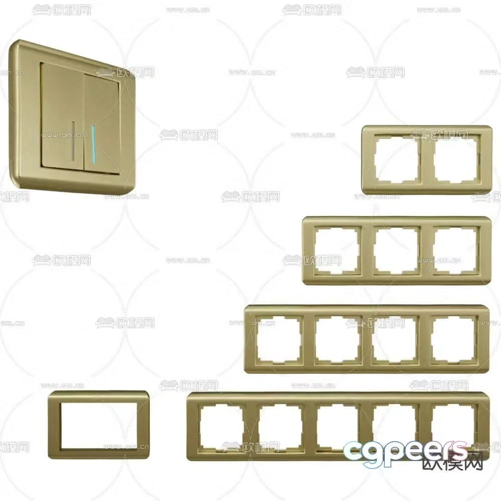 Werkel socket switch 3d model