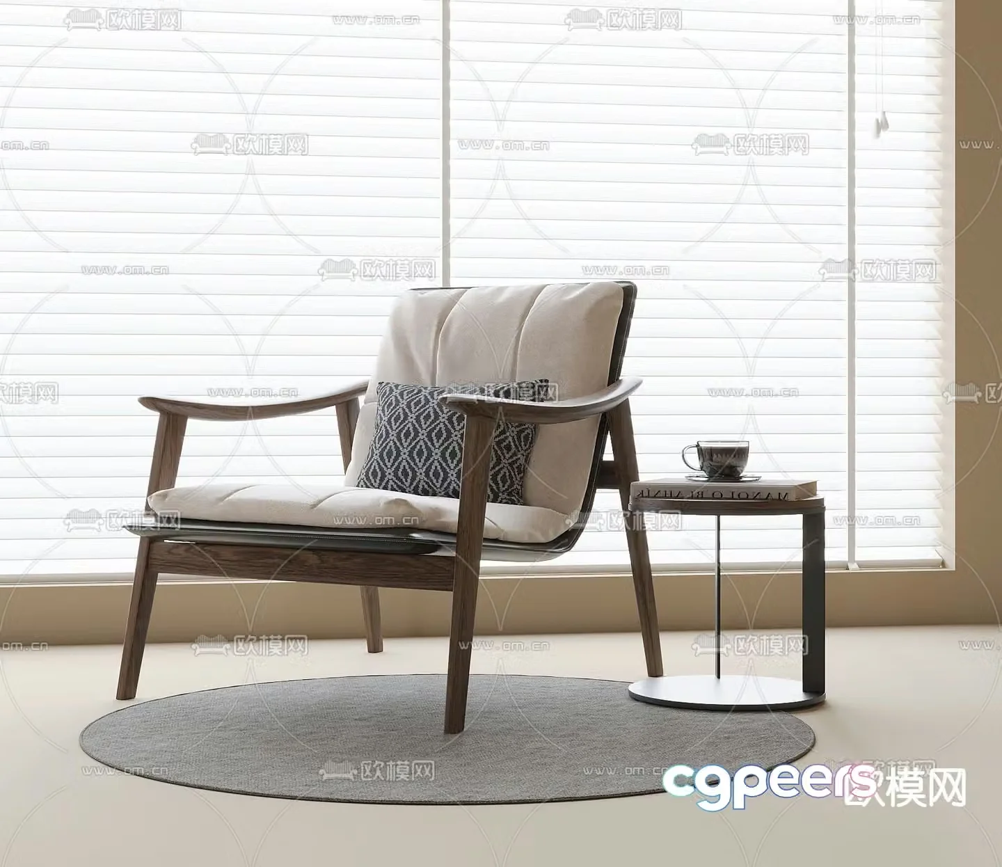 chair leisure chair 3d model