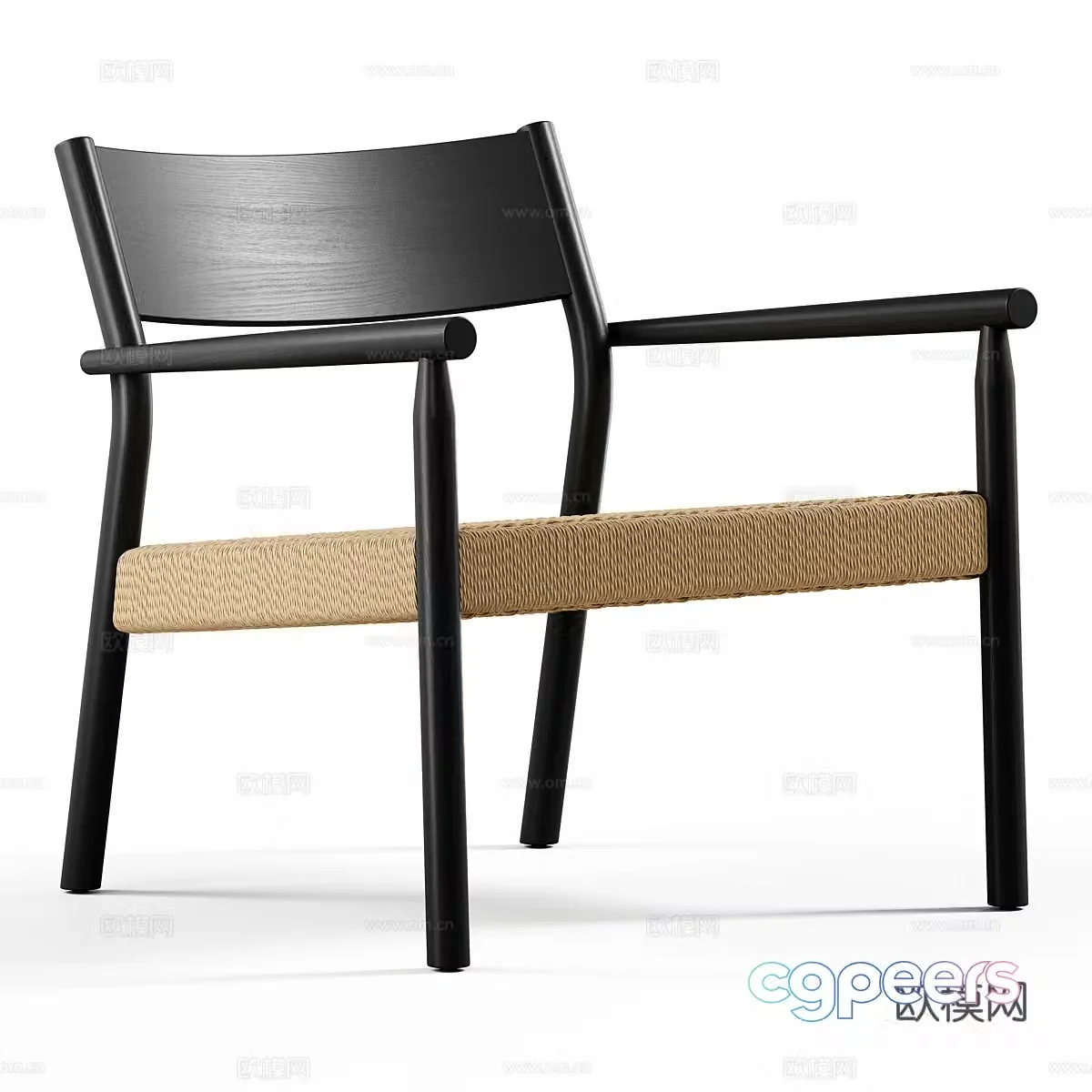 New Chinese casual chair 3D model