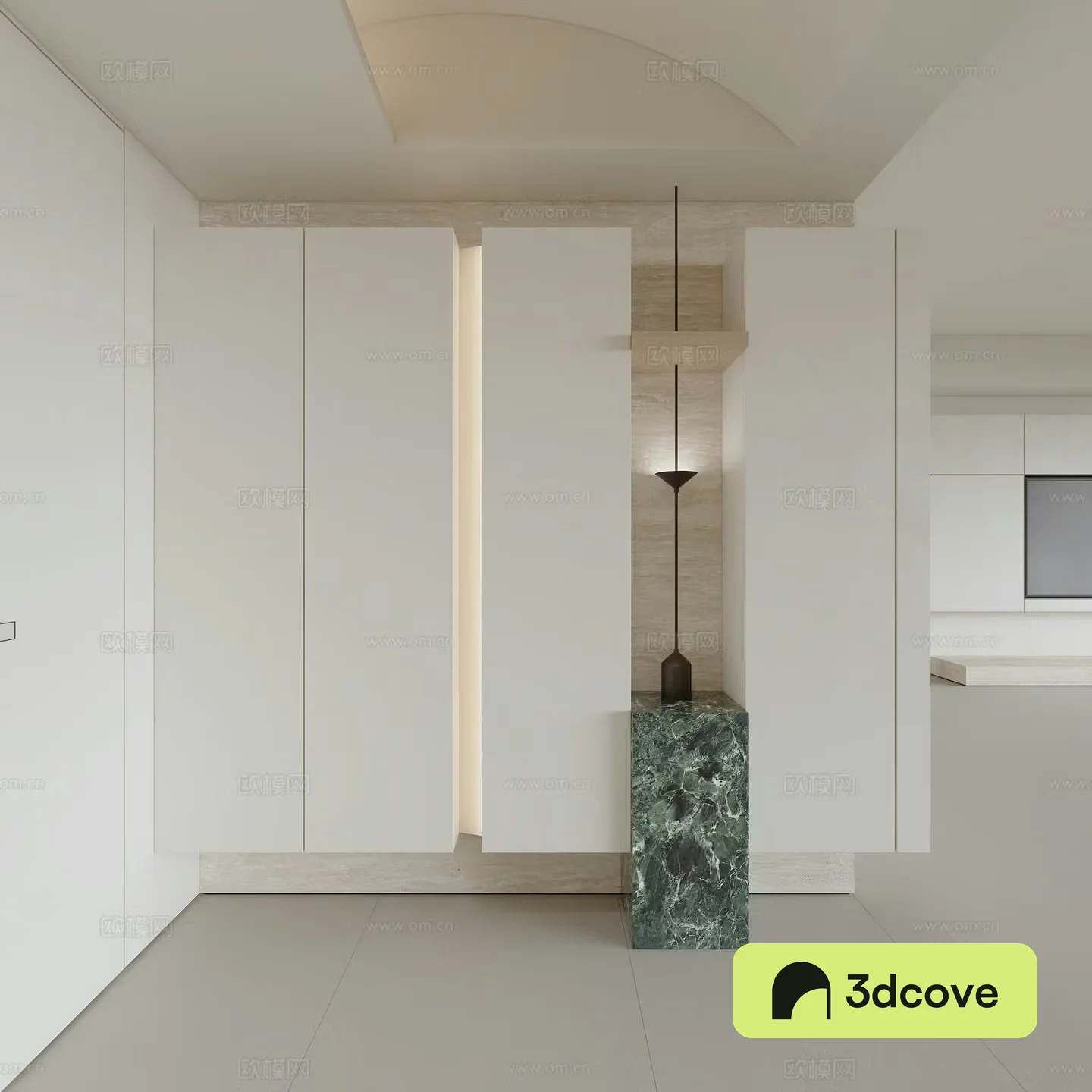 Modern minimalist entrance