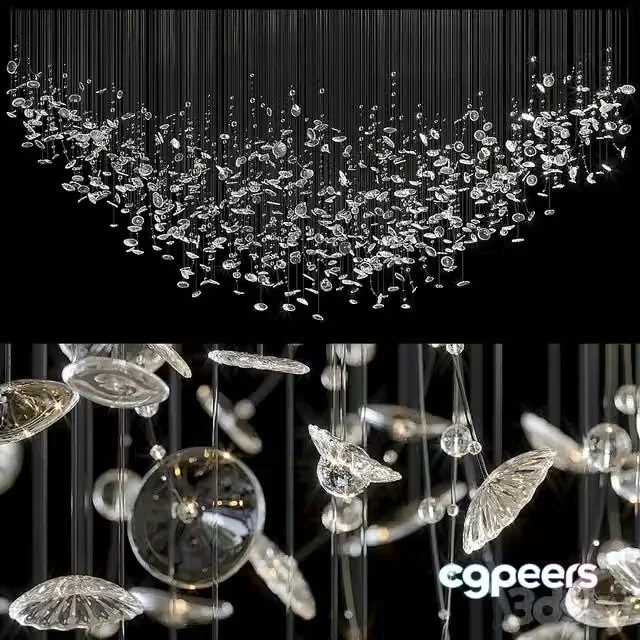 3ds Max Free – Chandelier Light Vargov – Fiber