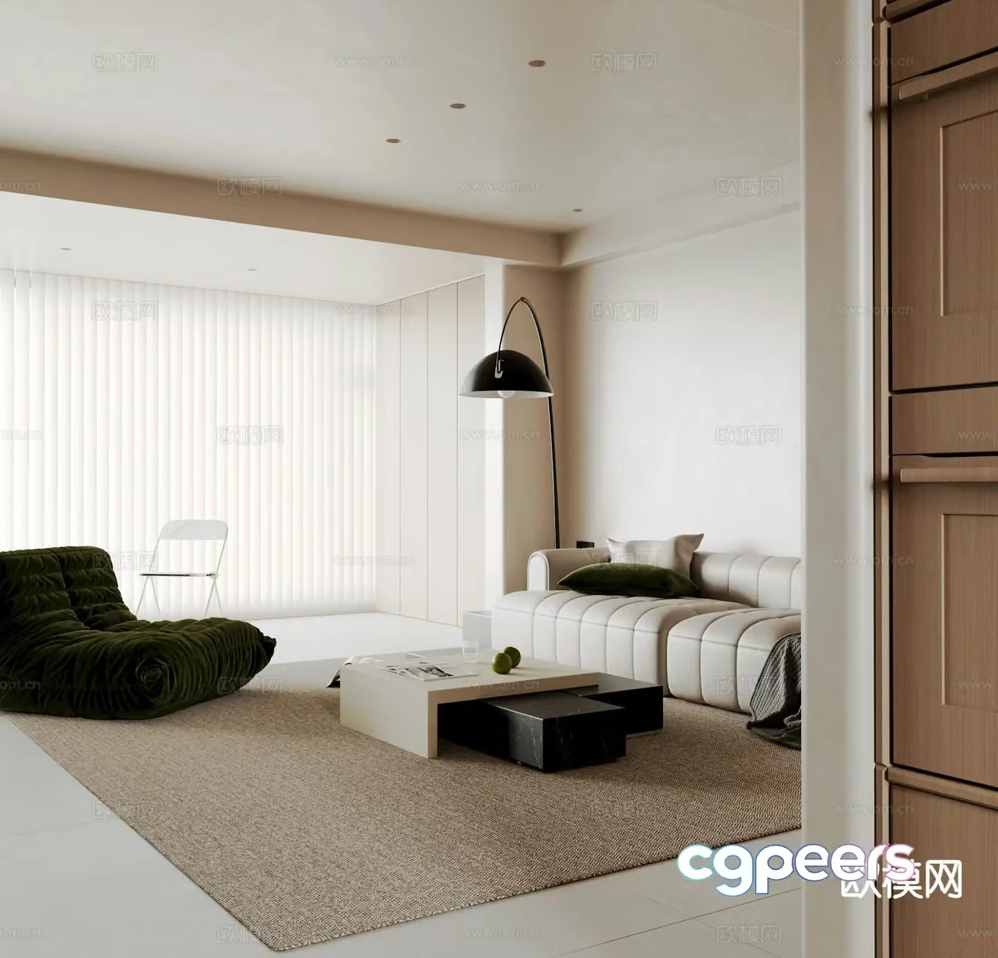 Modern living room 3d model