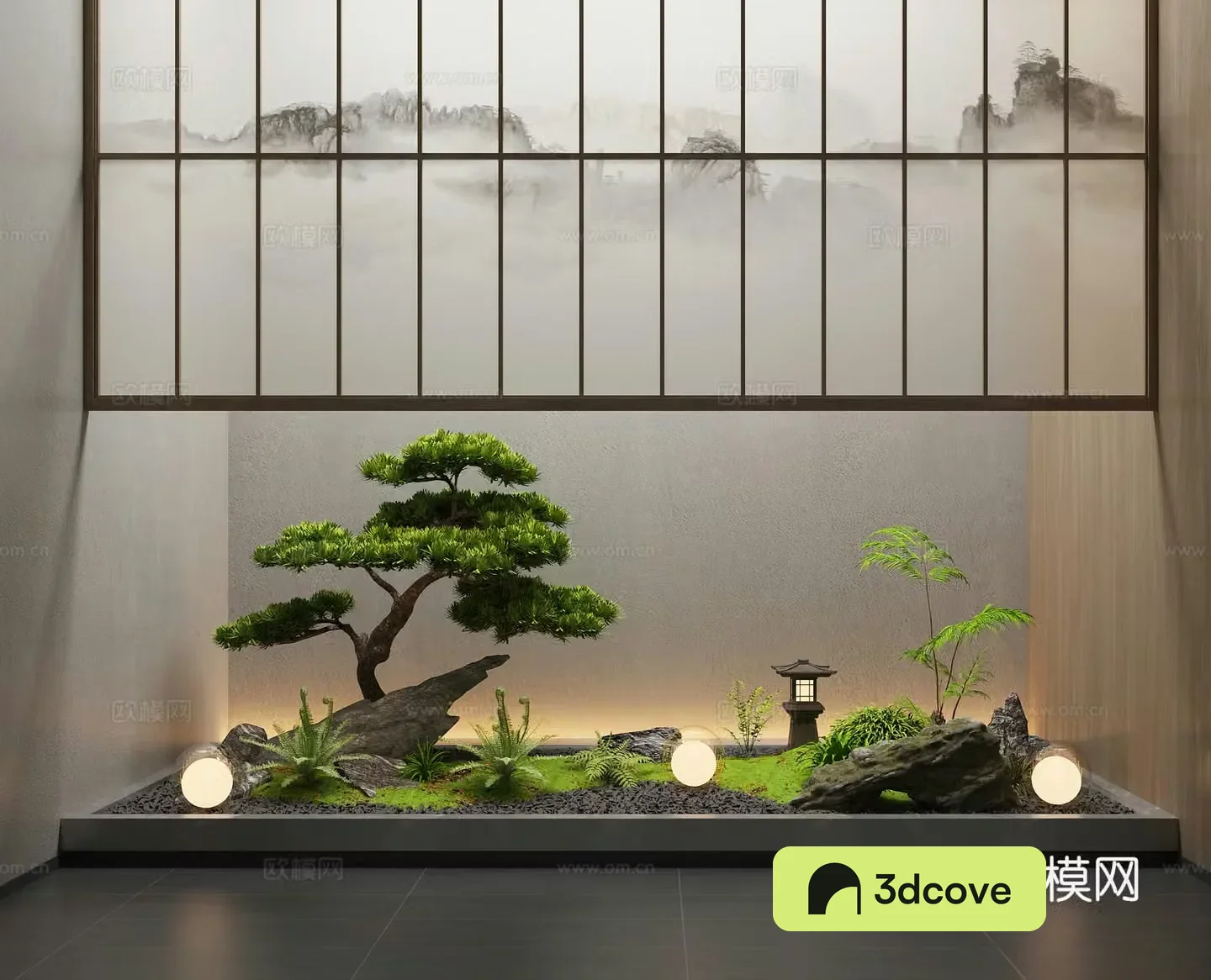 New Chinese-style interior landscape landscaping