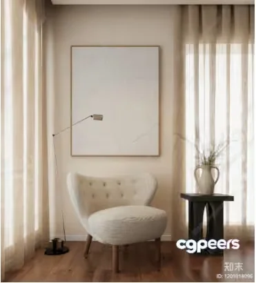 Cozy Modern Living Room 3D Model – 8512 – VRAY Render