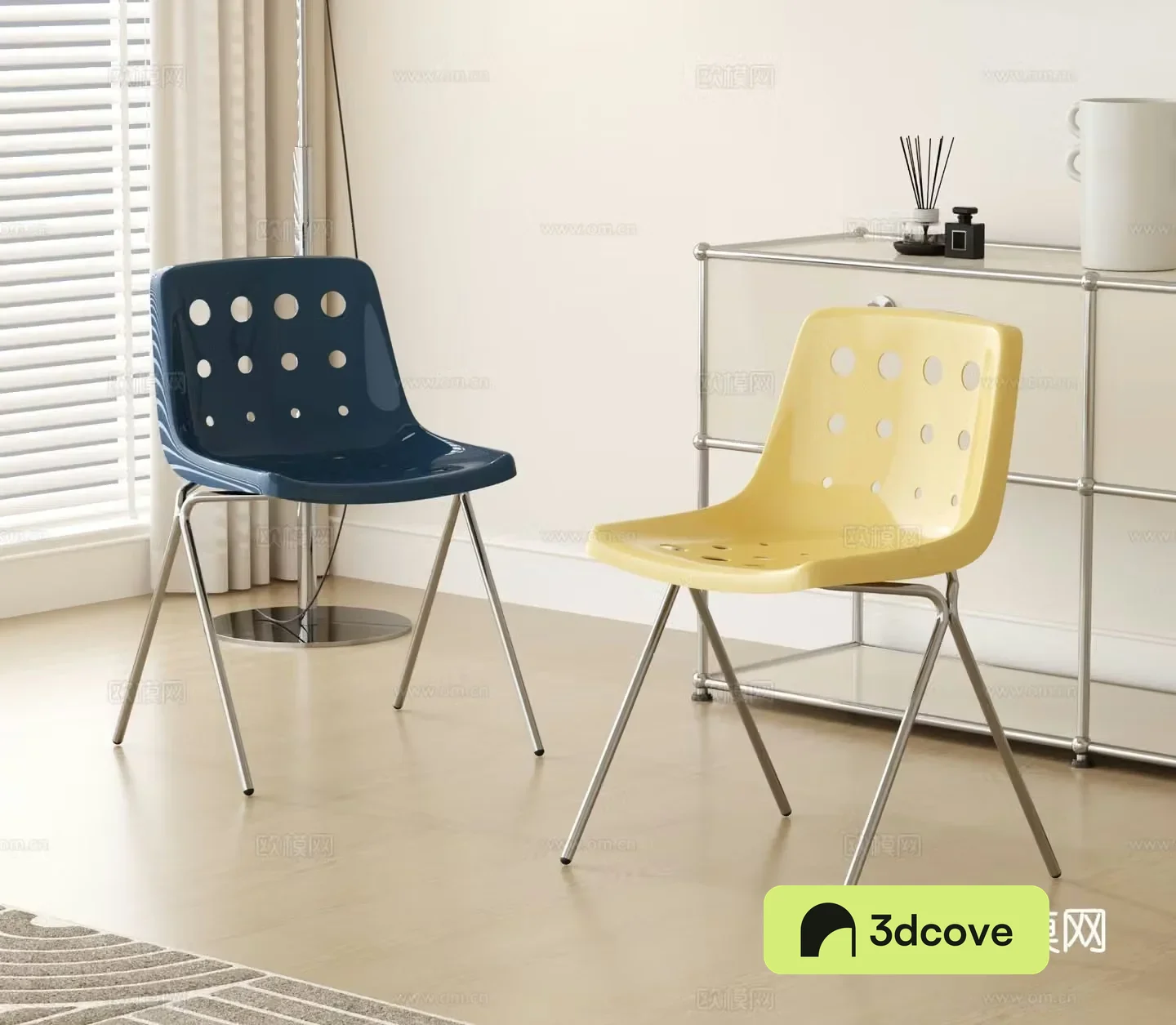 Cream style cheese chair