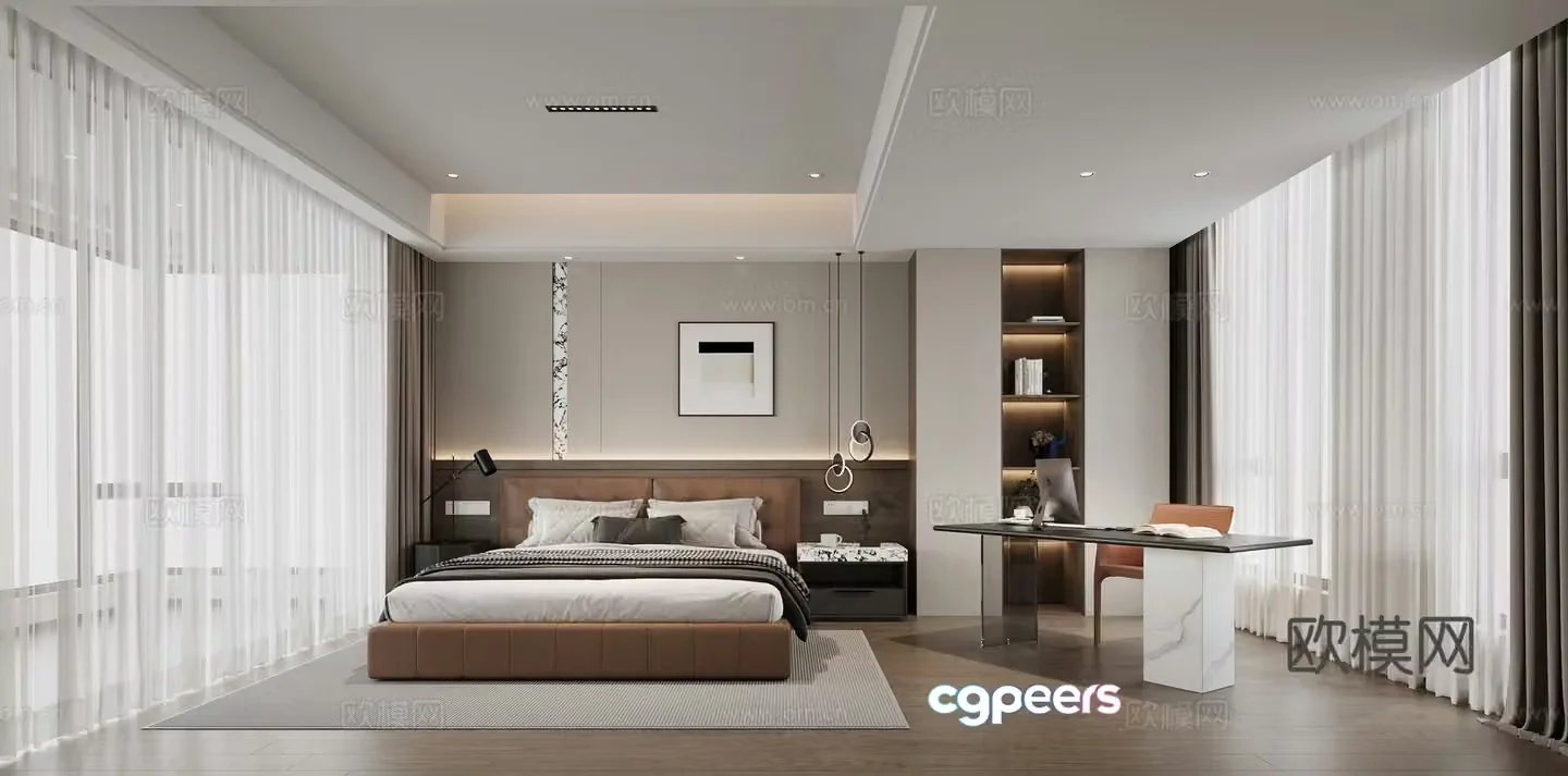 Modern bedroom 3d model