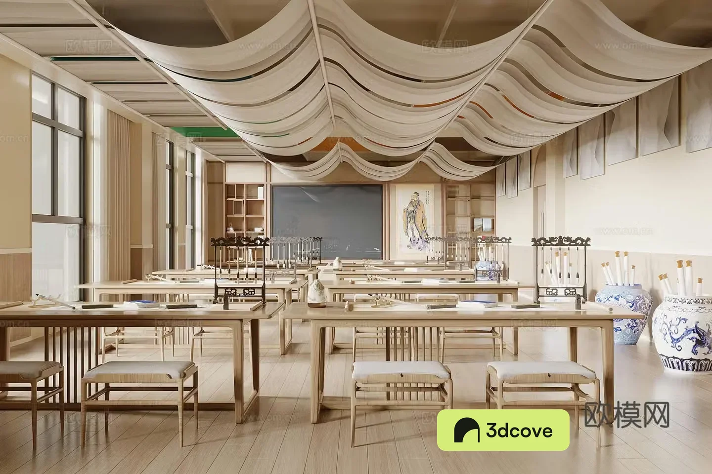 New Chinese calligraphy classroom