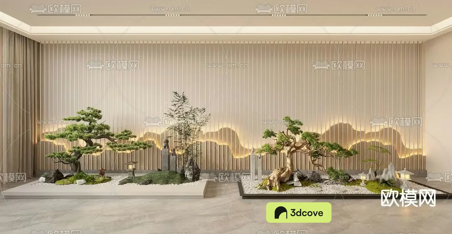 New Chinese style indoor landscaping