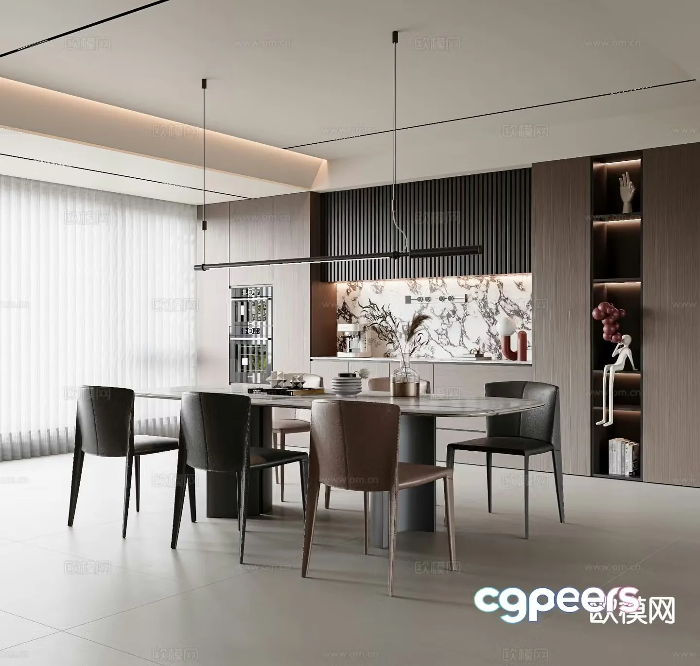 Italian restaurant 3d model