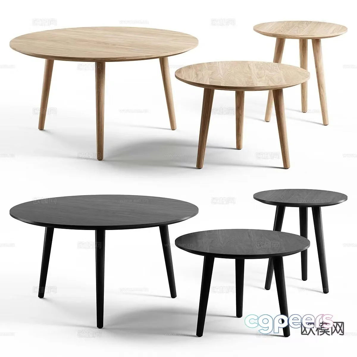 Nordic coffee table mother-in-law coffee table 3d model